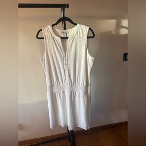 White House Black Market Textured White Mini Dress